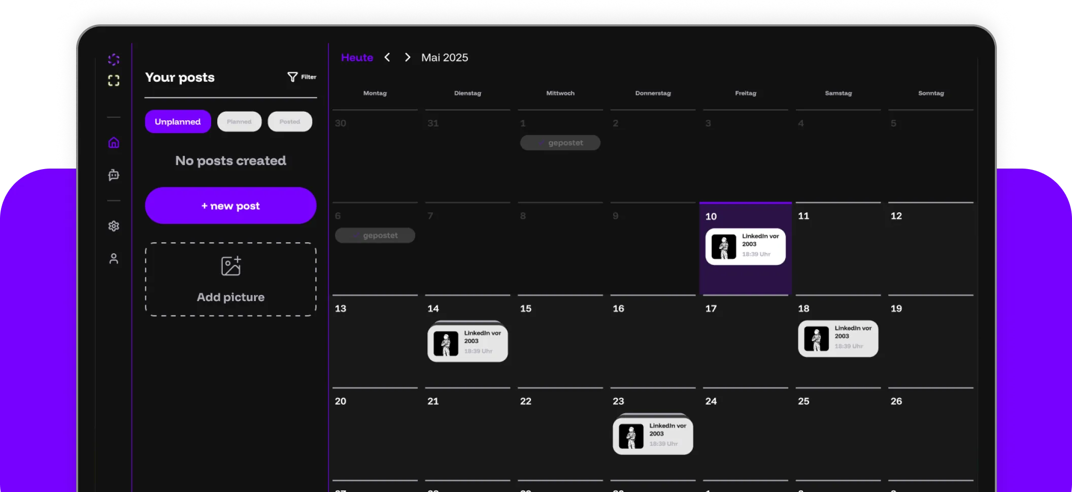 Vorschau des companycore ai Tools auf Desktop